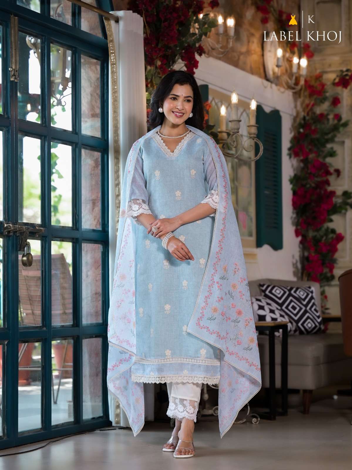 Khazana Suit label khoj cotton beautiful look top bottom with dupatta size set