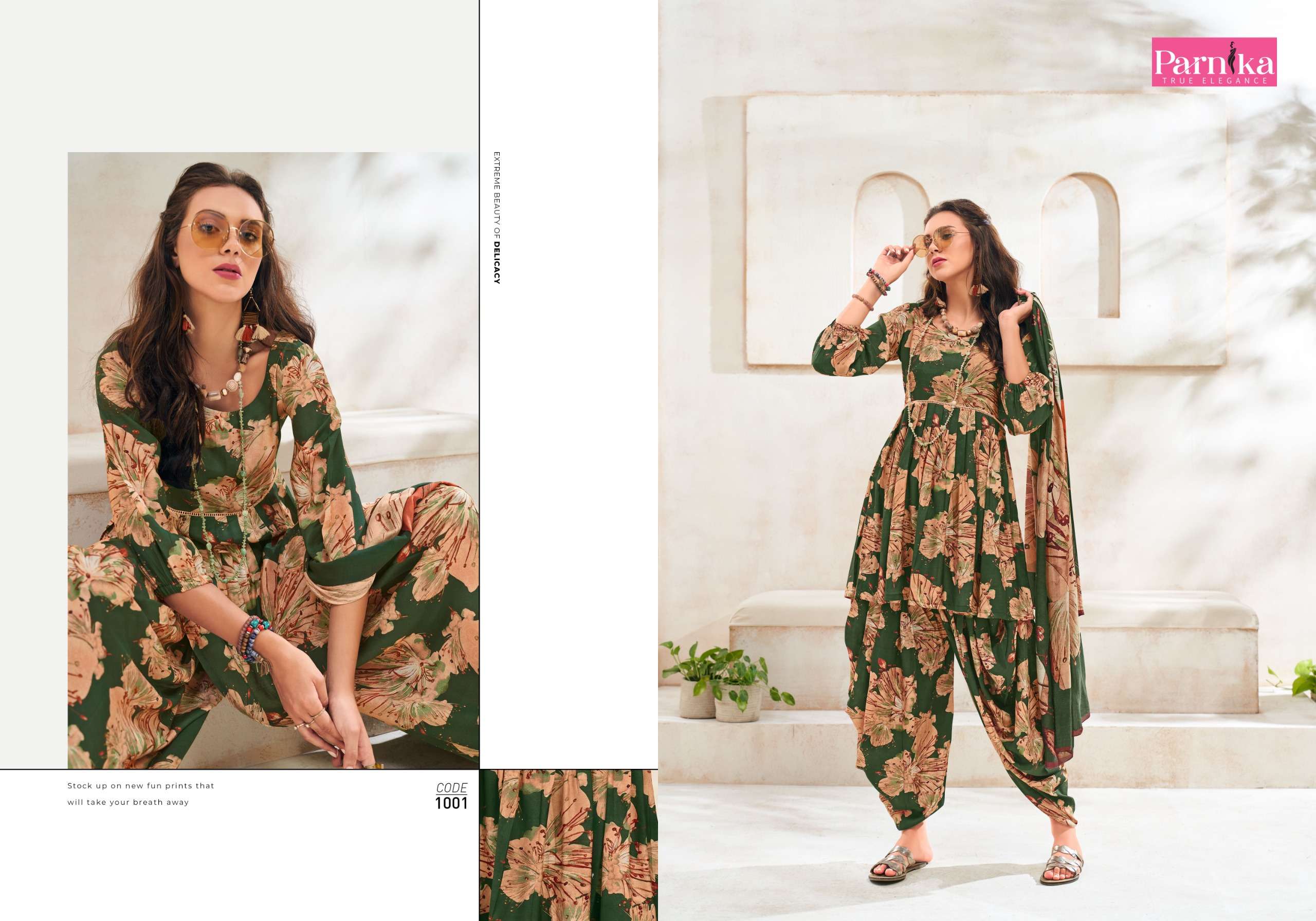 lctm overseas blooming silk exclusive print salwar suit catalog