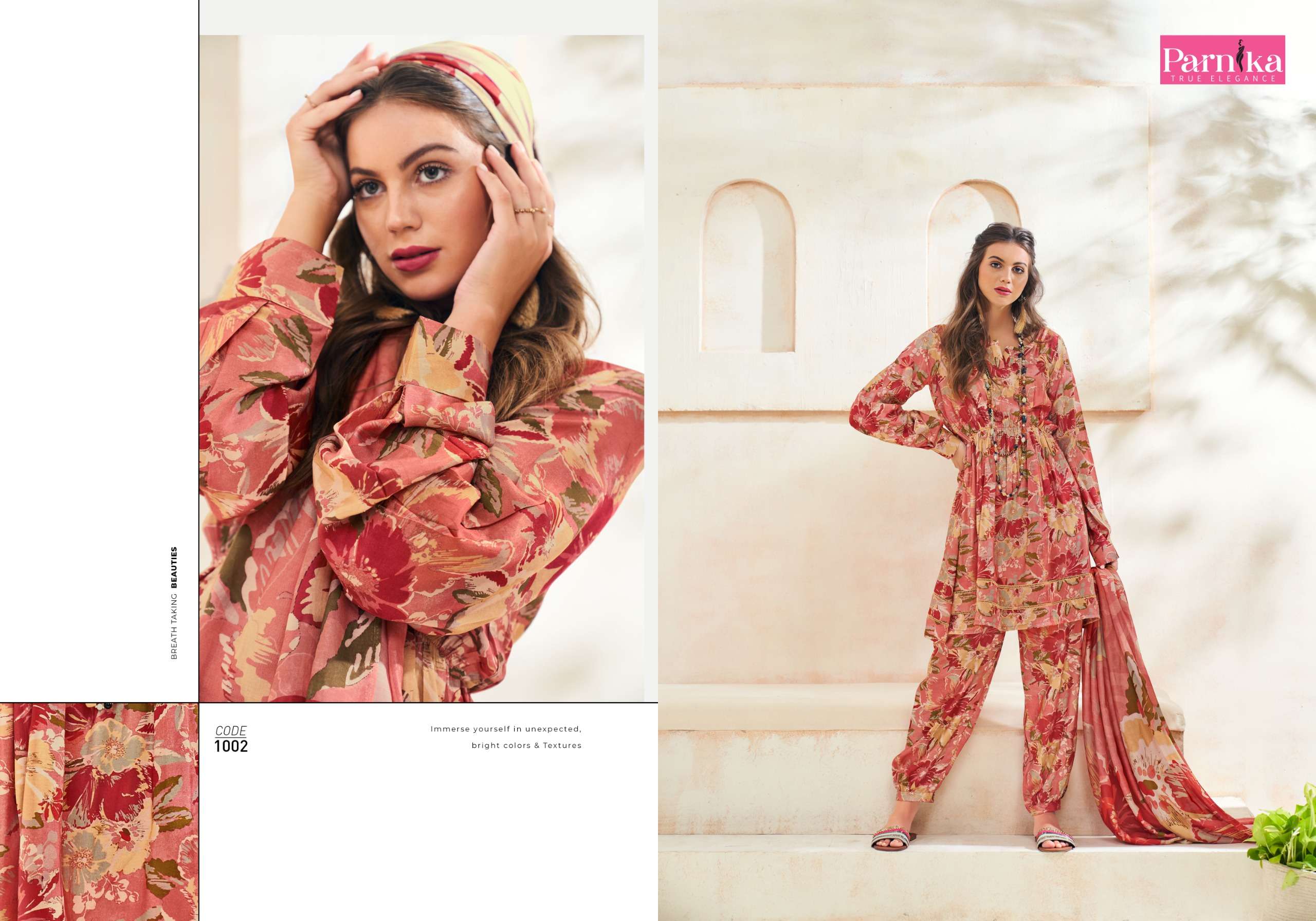 lctm overseas blooming silk innovative look salwar suit catalog