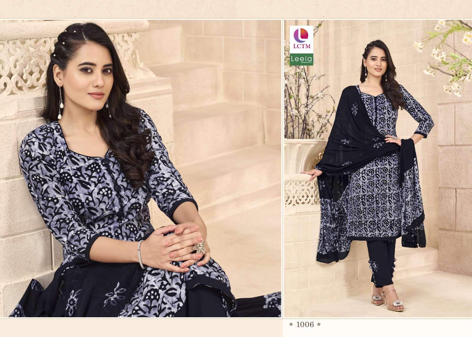 leela aarzu cotton gorgeous look salwar suit catalog