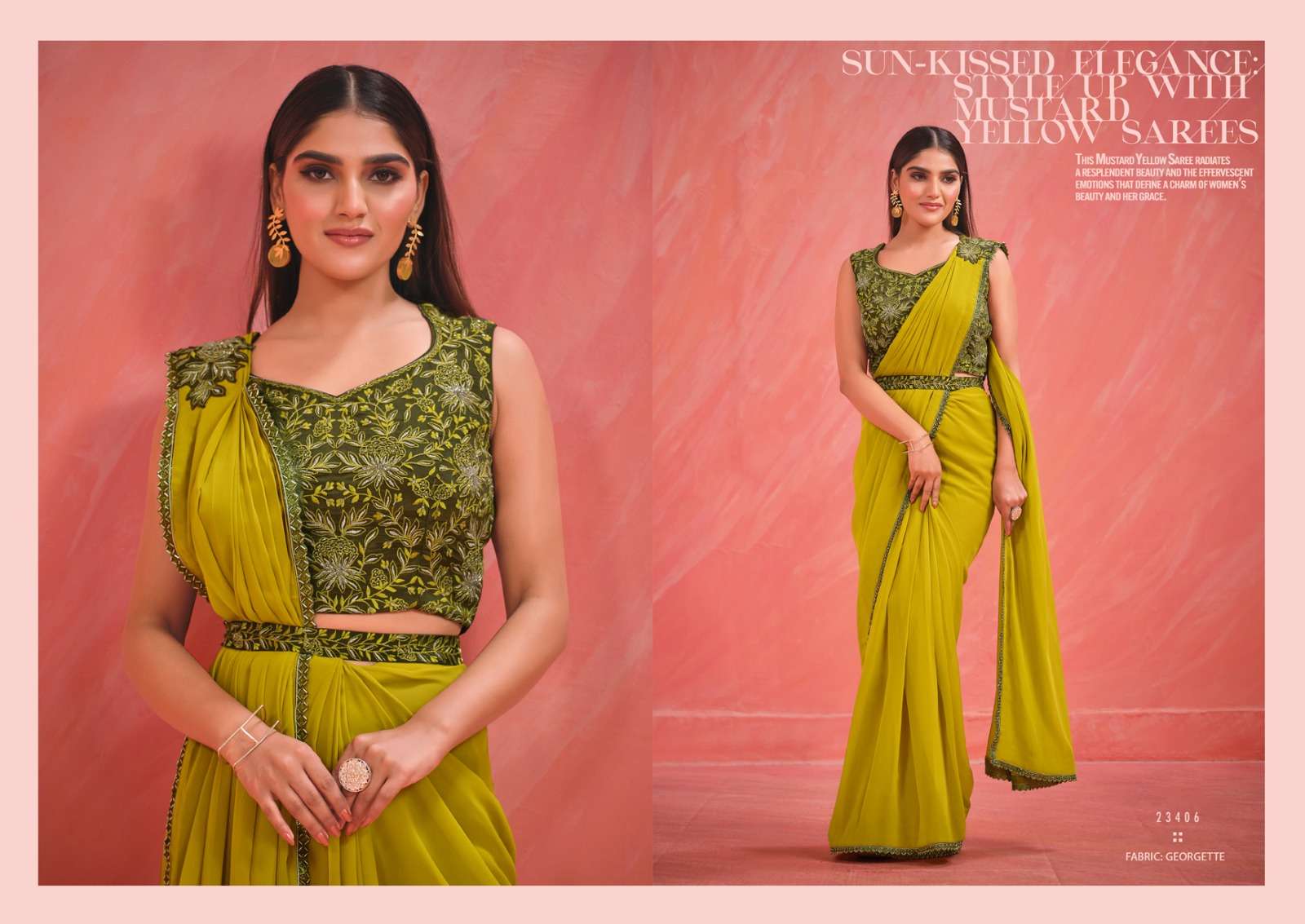 mahotsav mohmanthan satin silk attrective look saree catalog