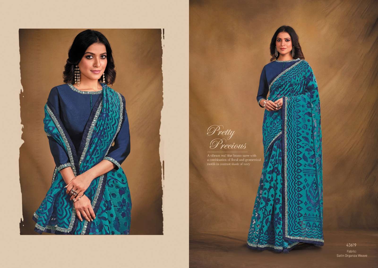 mahotsav norita 43600 series georgatte satin silk attrective look saree catalog