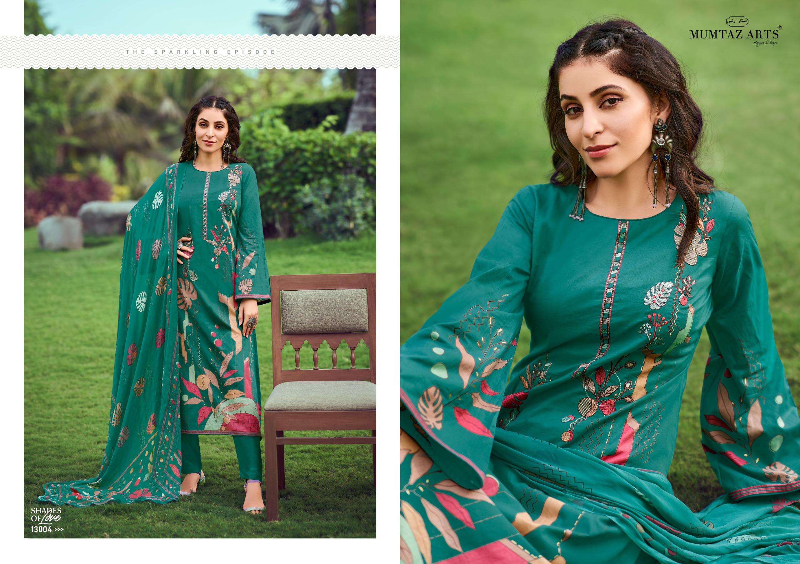 mumtaz art shades of love cotton elegant look salwar suit catalog