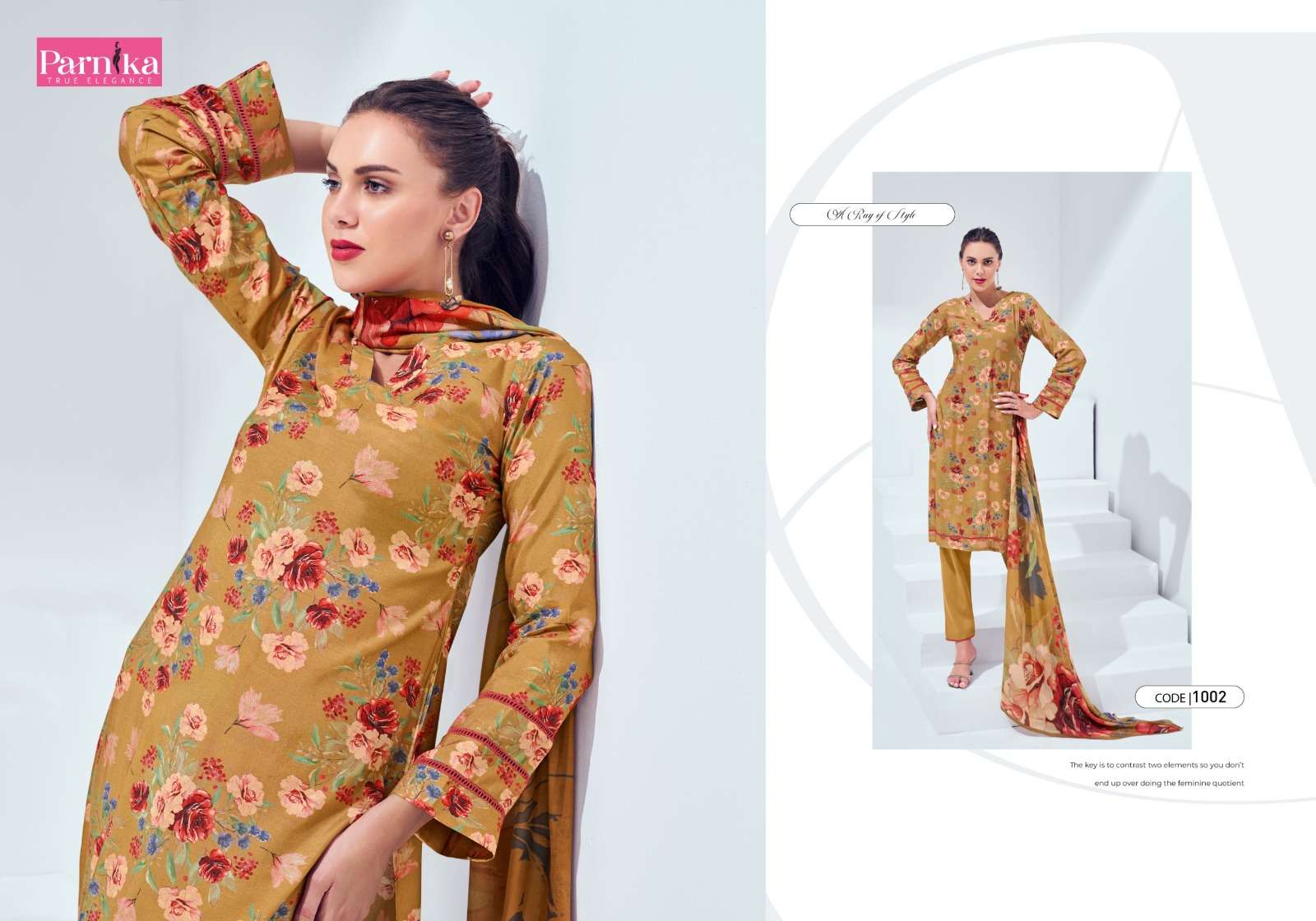 parnika laula digital fine liva silk attrective look salwar suit catalog