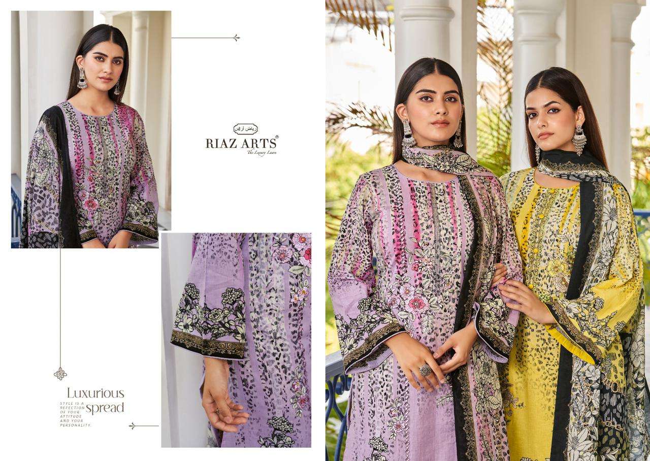 riaz arts ibadaat lawn camric new and modern look salwar suit catalog