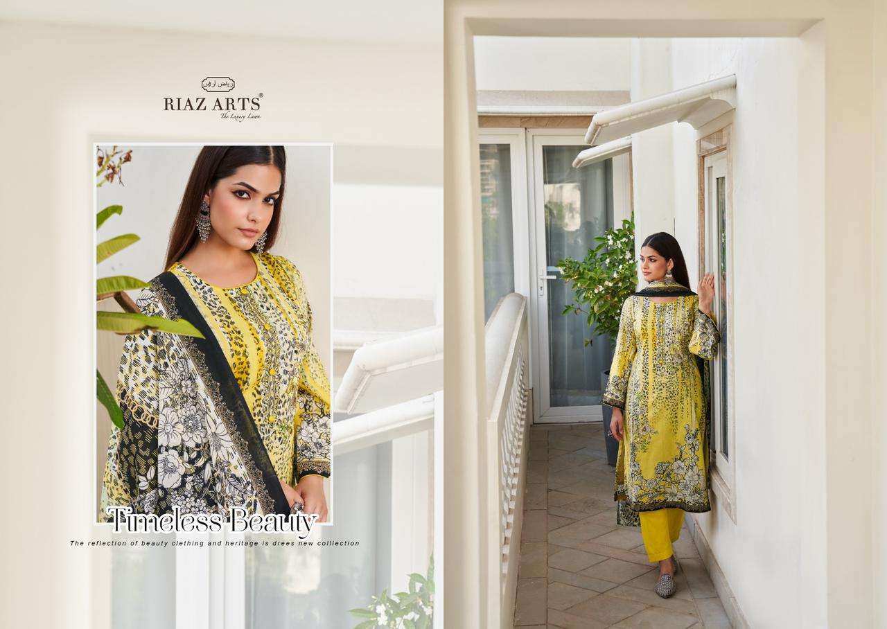 riaz arts ibadaat lawn camric new and modern look salwar suit catalog