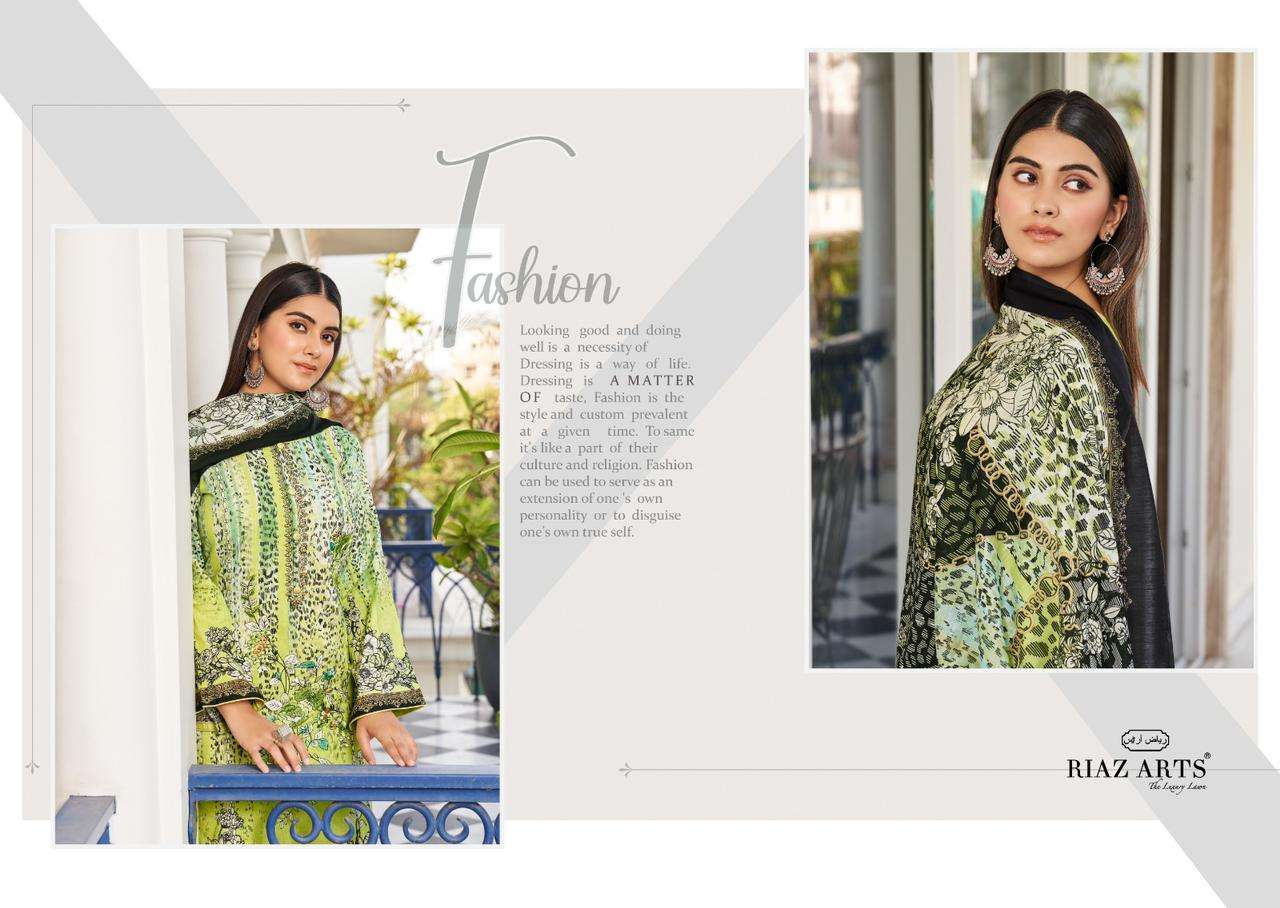 riaz arts ibadaat lawn camric new and modern look salwar suit catalog