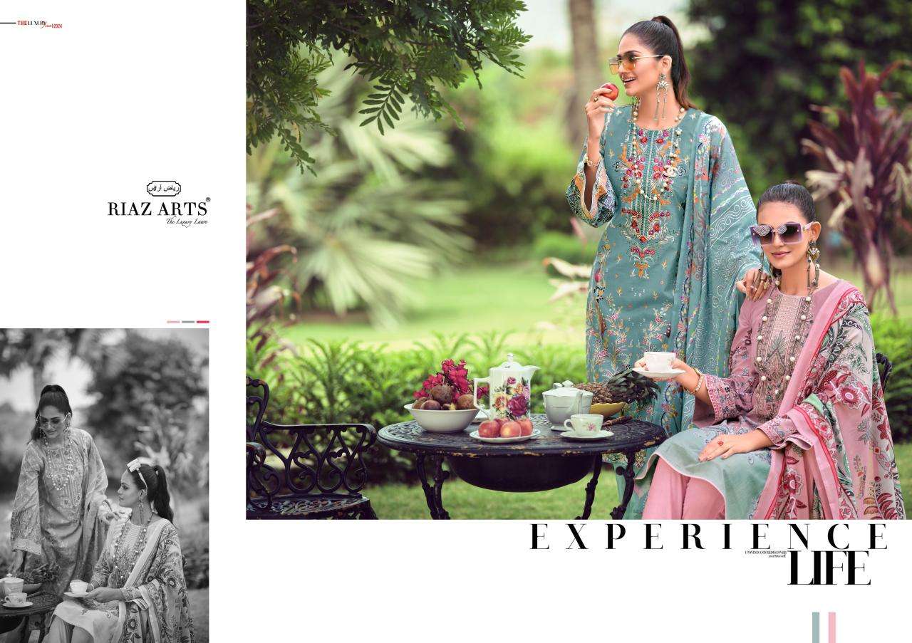 riaz arts musafir v 10 karachi lawn cotton exclusive print salwar suit catalog