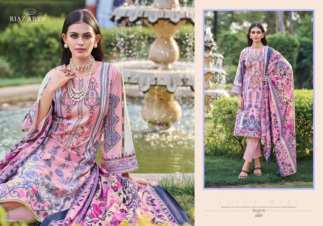 riaz arts musafir vol 6 karanchi lawan camric exclusive print salwar suit catalog