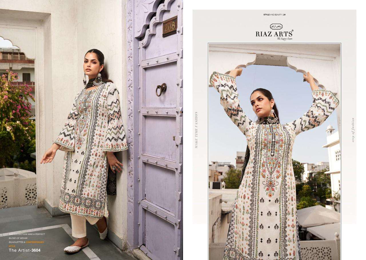 riaz arts the artist vol 2 cotton exclusive print salwar suit catalog