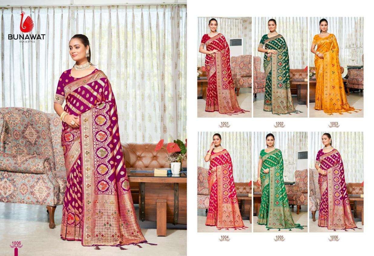 sangam prints bunawat akriti vol 7 silk exclusive look saree catalog