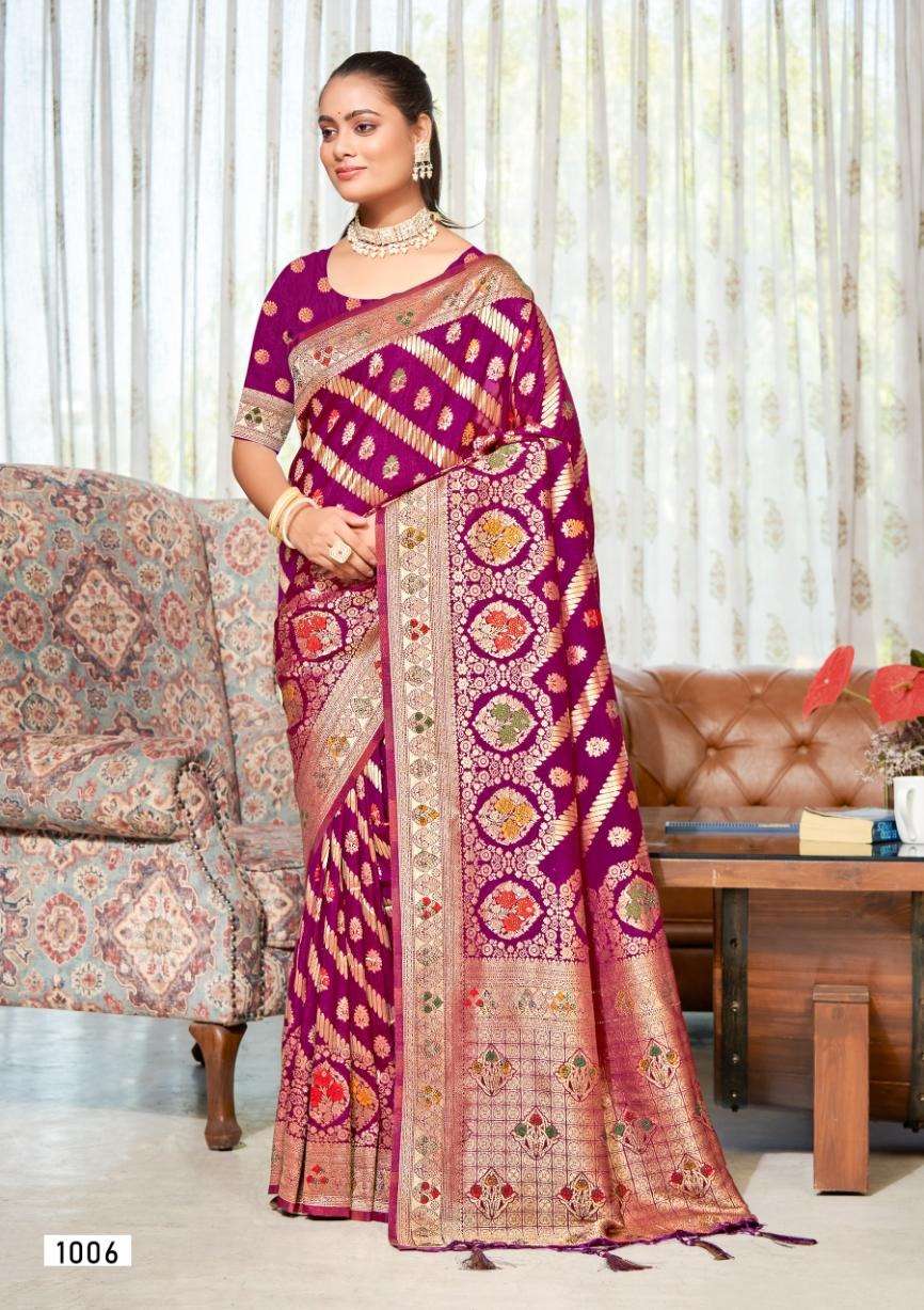 sangam prints bunawat akriti vol 7 silk exclusive look saree catalog