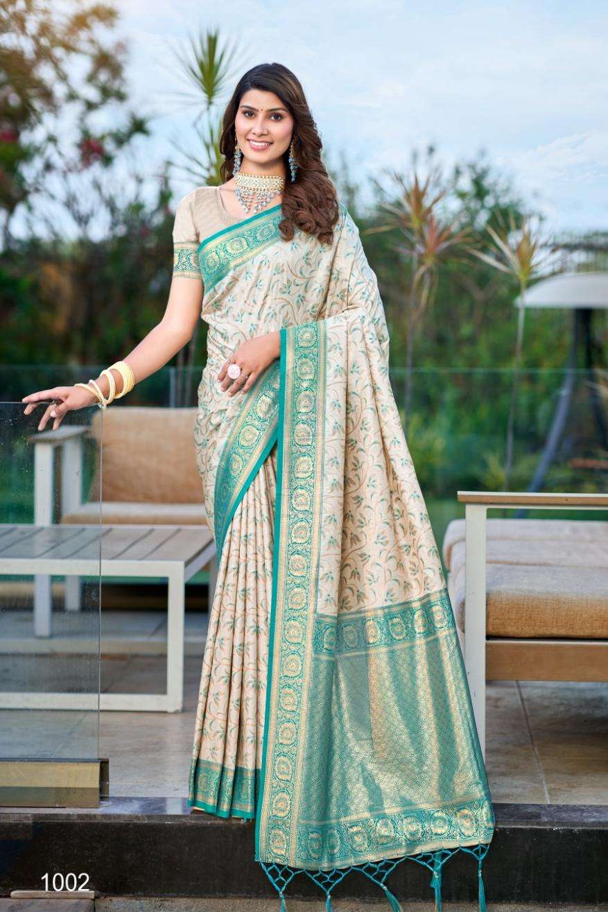 sangam prints bunawat ambika silk silk exclusive look saree catalog