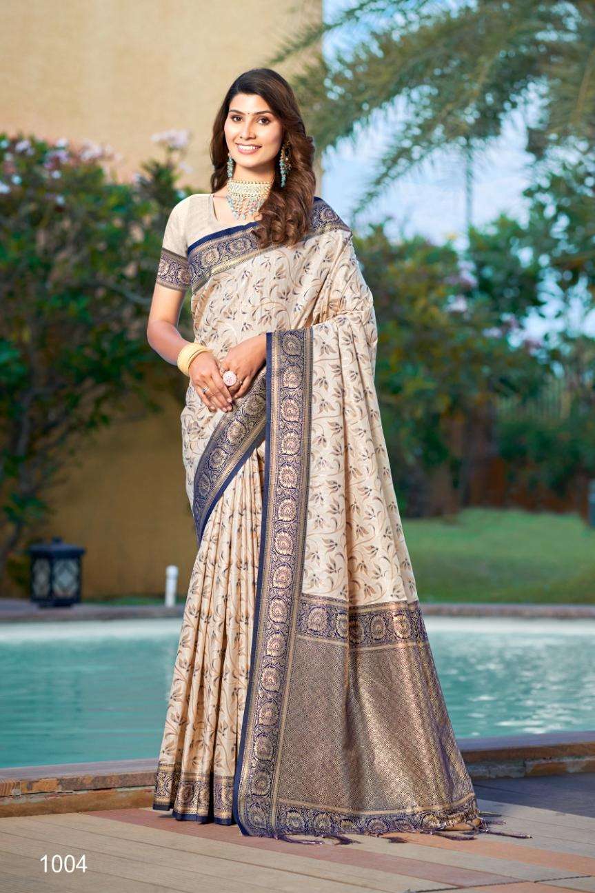 sangam prints bunawat ambika silk silk exclusive look saree catalog