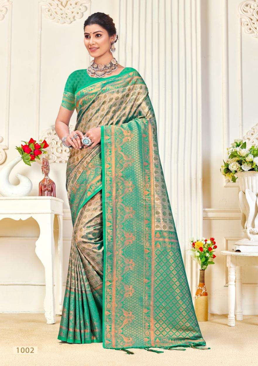 sangam prints bunawat kalanidhi 04 kanjivaram silk catchy look saree catalog