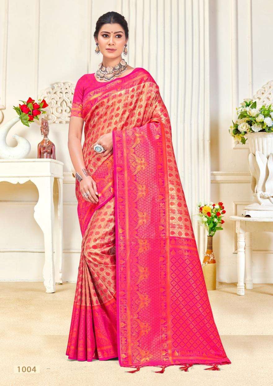 sangam prints bunawat kalanidhi 04 kanjivaram silk catchy look saree catalog