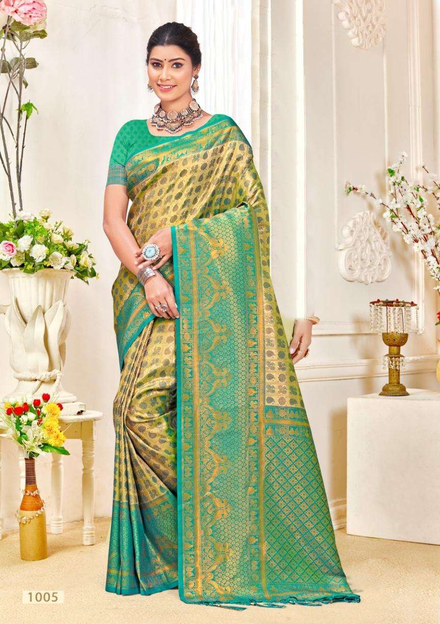 sangam prints bunawat kalanidhi 04 kanjivaram silk catchy look saree catalog