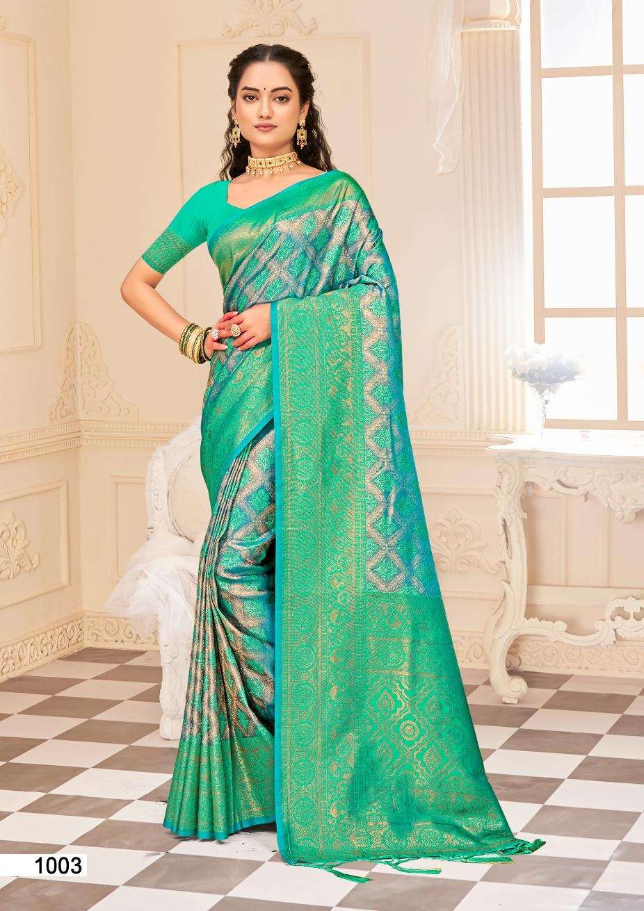 sangam prints bunawat Kalanidhi 06 kanjivaram silk exclusive look saree catalog