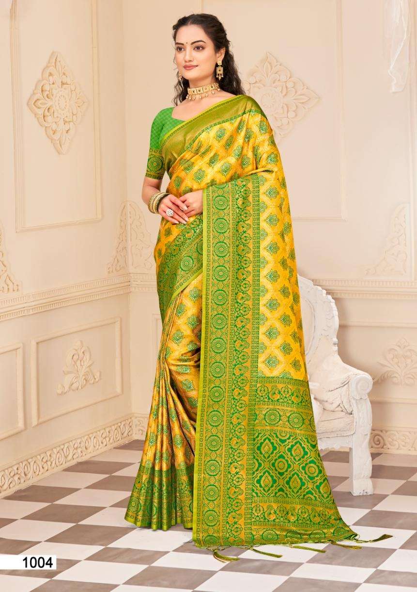 sangam prints bunawat Kalanidhi 06 kanjivaram silk exclusive look saree catalog