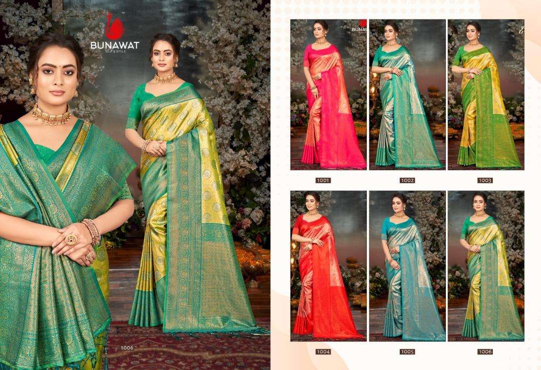 sangam prints bunawat kalanidhi vol 05 kanjivarm silk attractive look saree catalog
