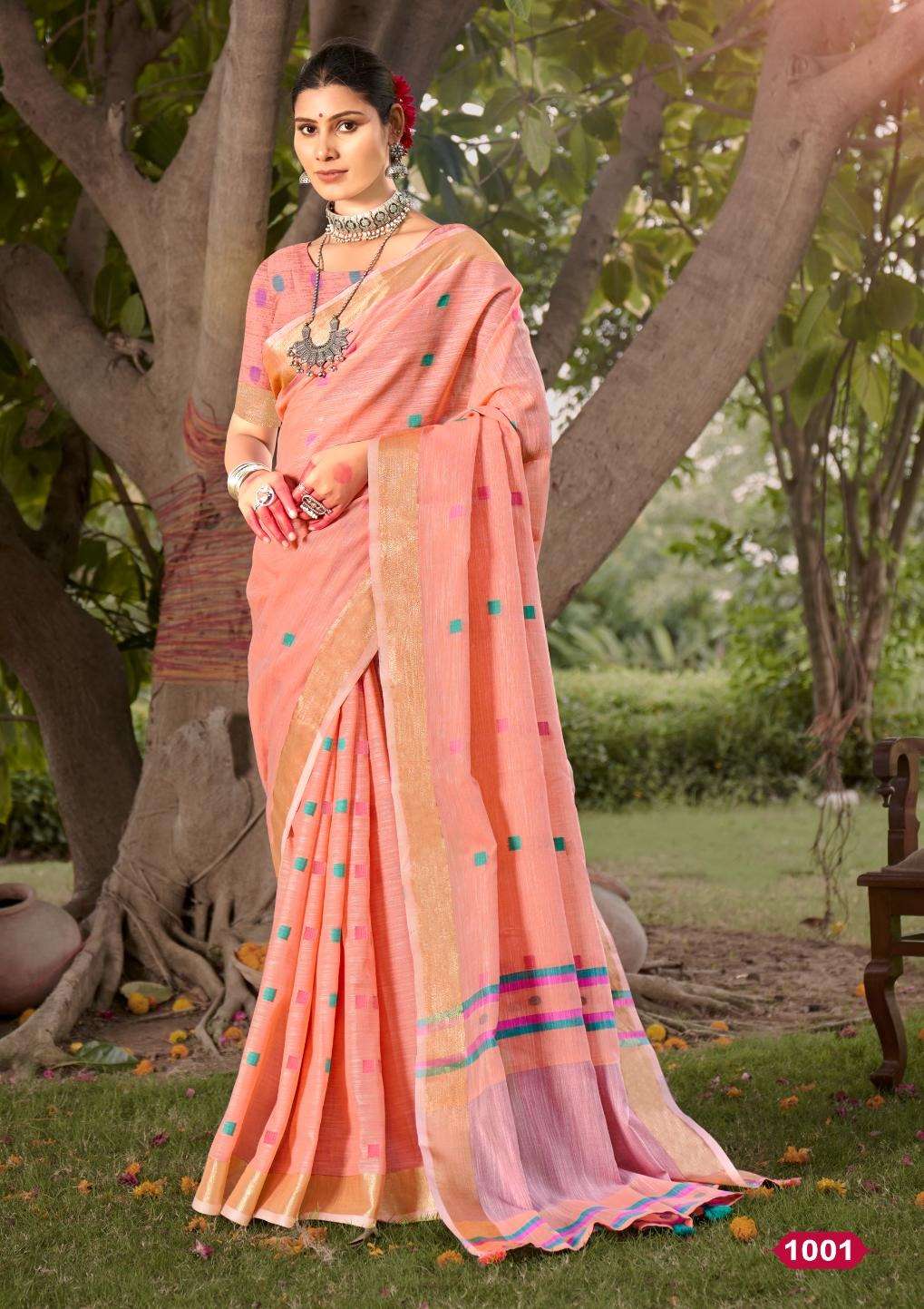 sangam prints bunawat Padmalekha cotton  exclusive look saree catalog