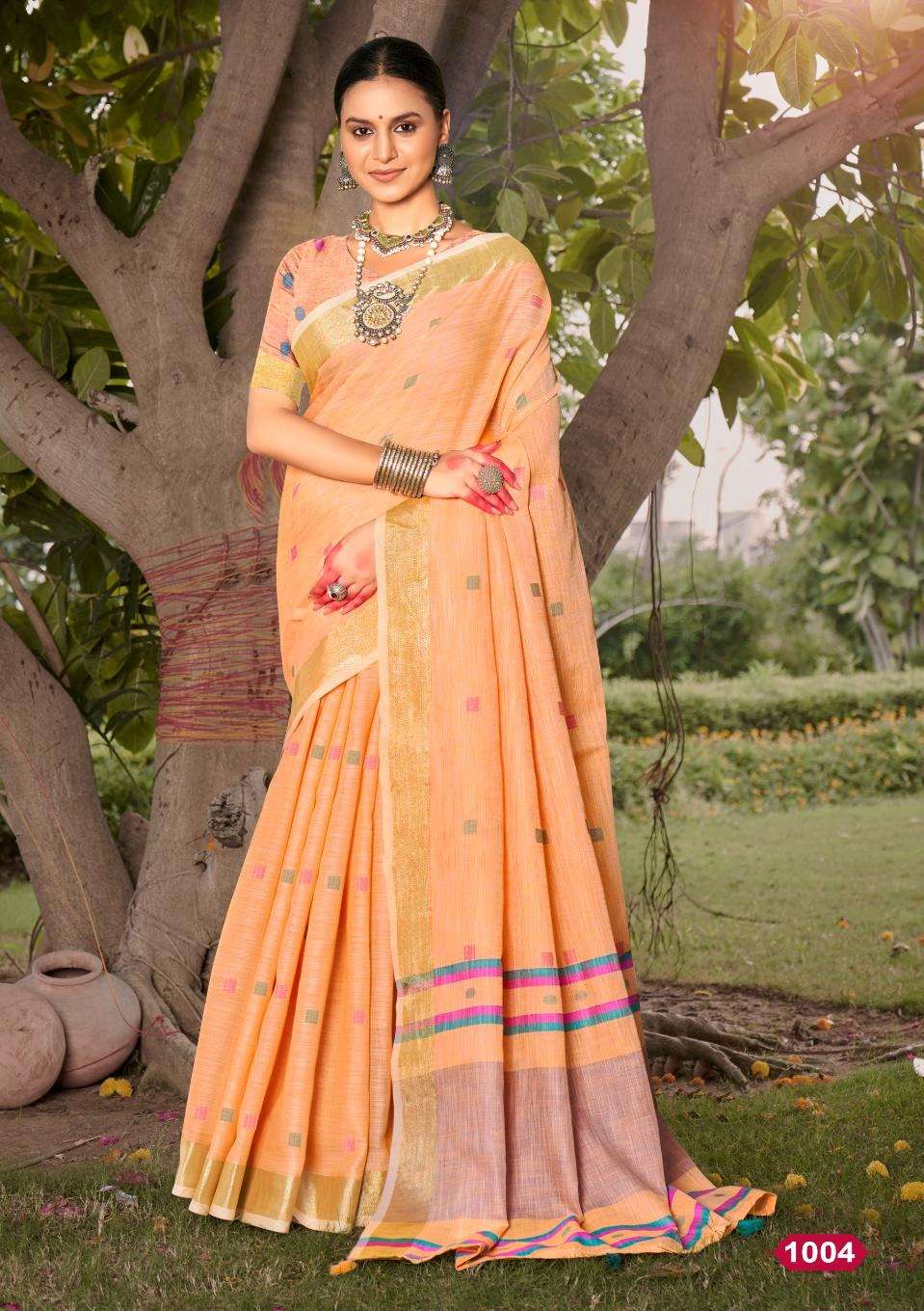 sangam prints bunawat Padmalekha cotton  exclusive look saree catalog