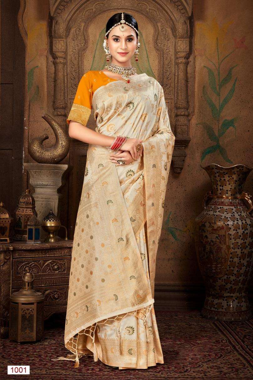 sangam prints bunawat pavitra silk exclusive look saree catalog