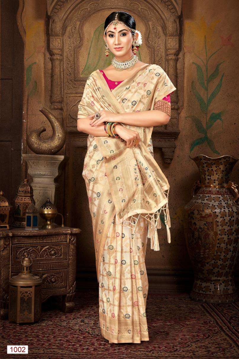 sangam prints bunawat pavitra silk exclusive look saree catalog