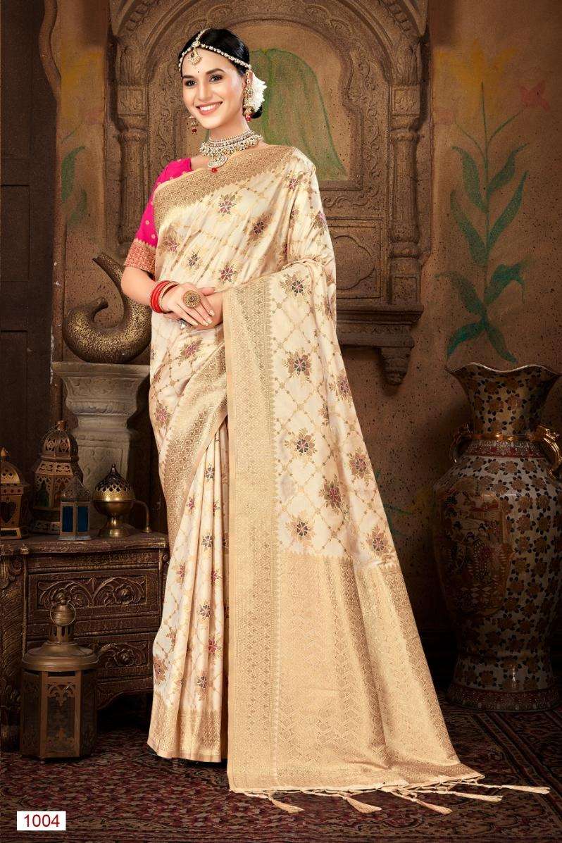 sangam prints bunawat pavitra silk exclusive look saree catalog