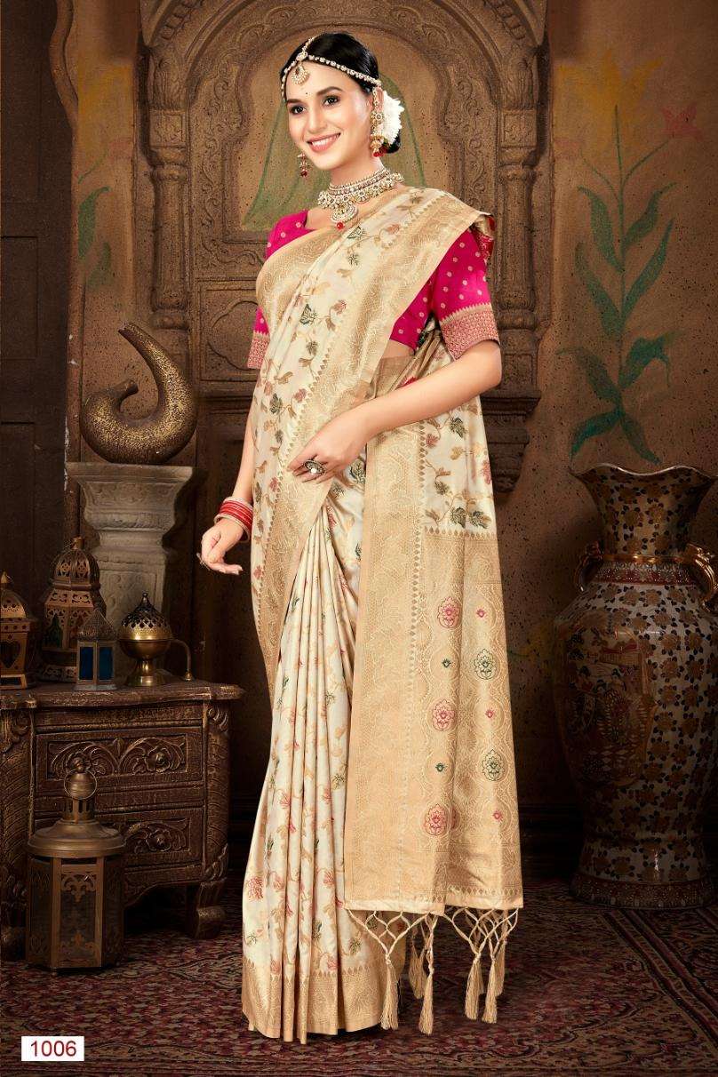 sangam prints bunawat pavitra silk exclusive look saree catalog