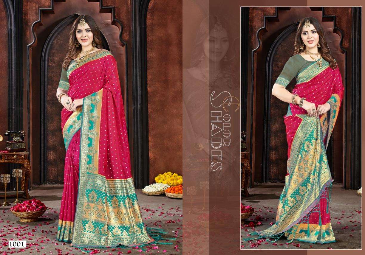 sangam prints bunawat rani sahiba silk catchy look saree catalog