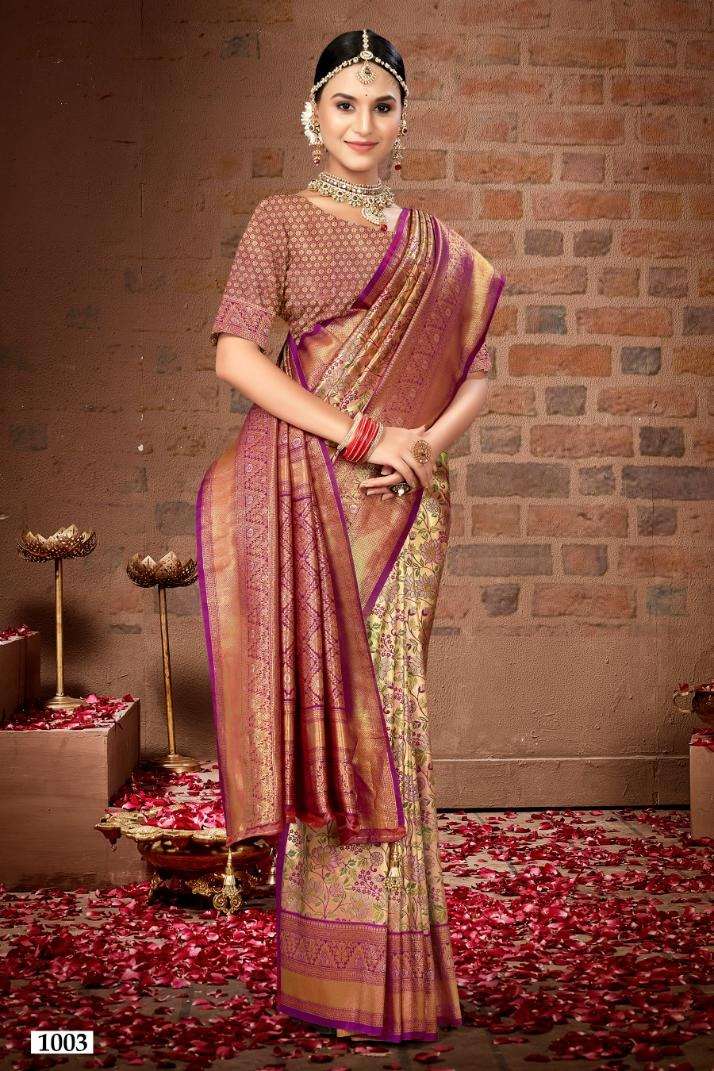 sangam prints bunawat sheela vol 2 silk catchy look saree catalog