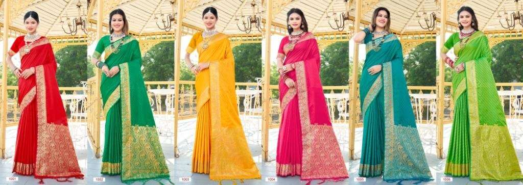 sangam prints bunawat sidhiksha silk exclusive look saree catalog