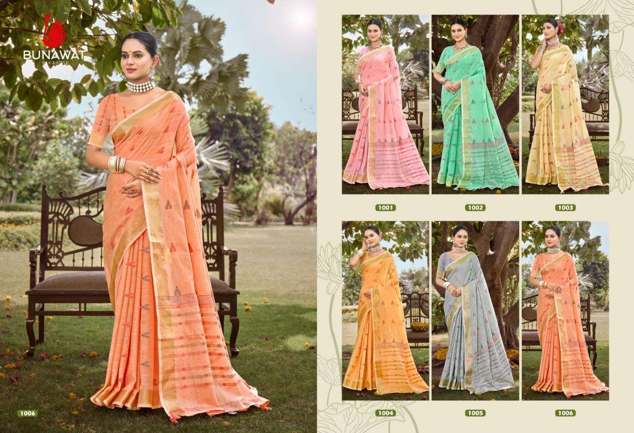 sangam prints bunawat  Surmaai cotton exclusive look saree catalog