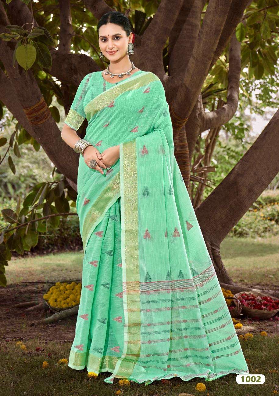 sangam prints bunawat  Surmaai cotton exclusive look saree catalog