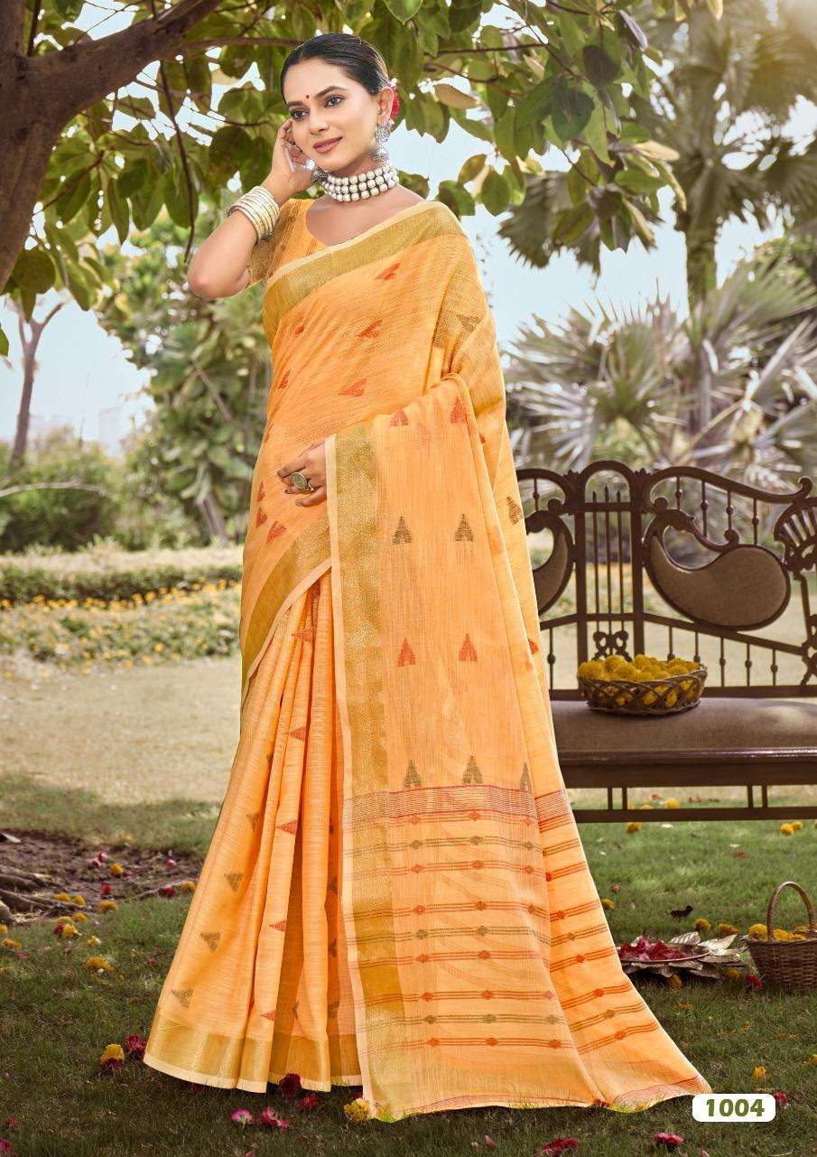 sangam prints bunawat  Surmaai cotton exclusive look saree catalog