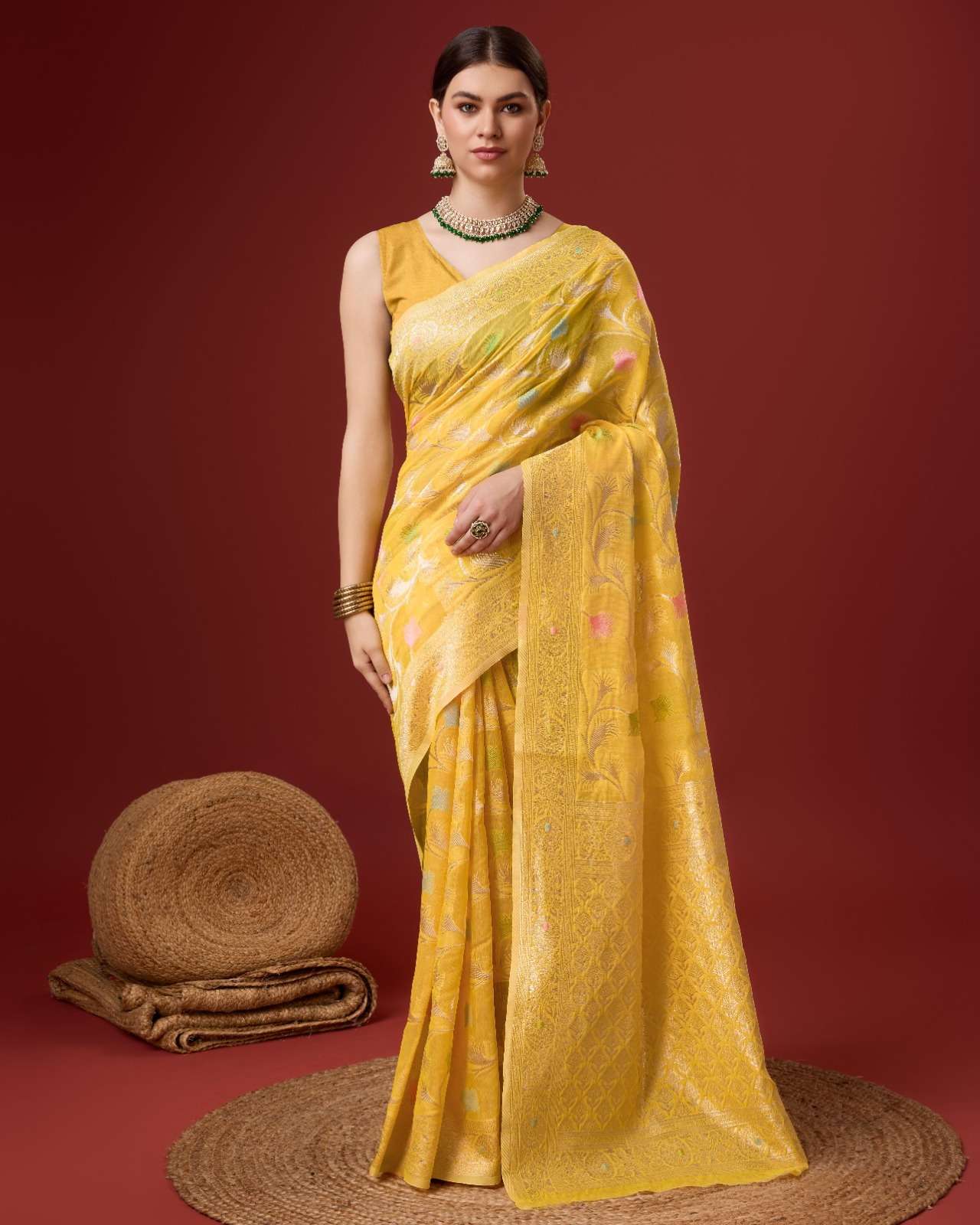 sangam prints bunawat vantara vol 1 cotton catchy look saree catalog