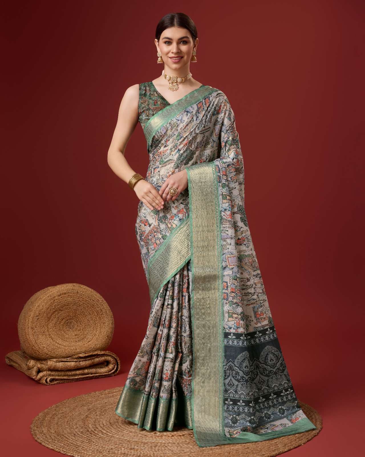 sangam prints bunawat vantara vol 2 cotton jari exclusive look saree catalog