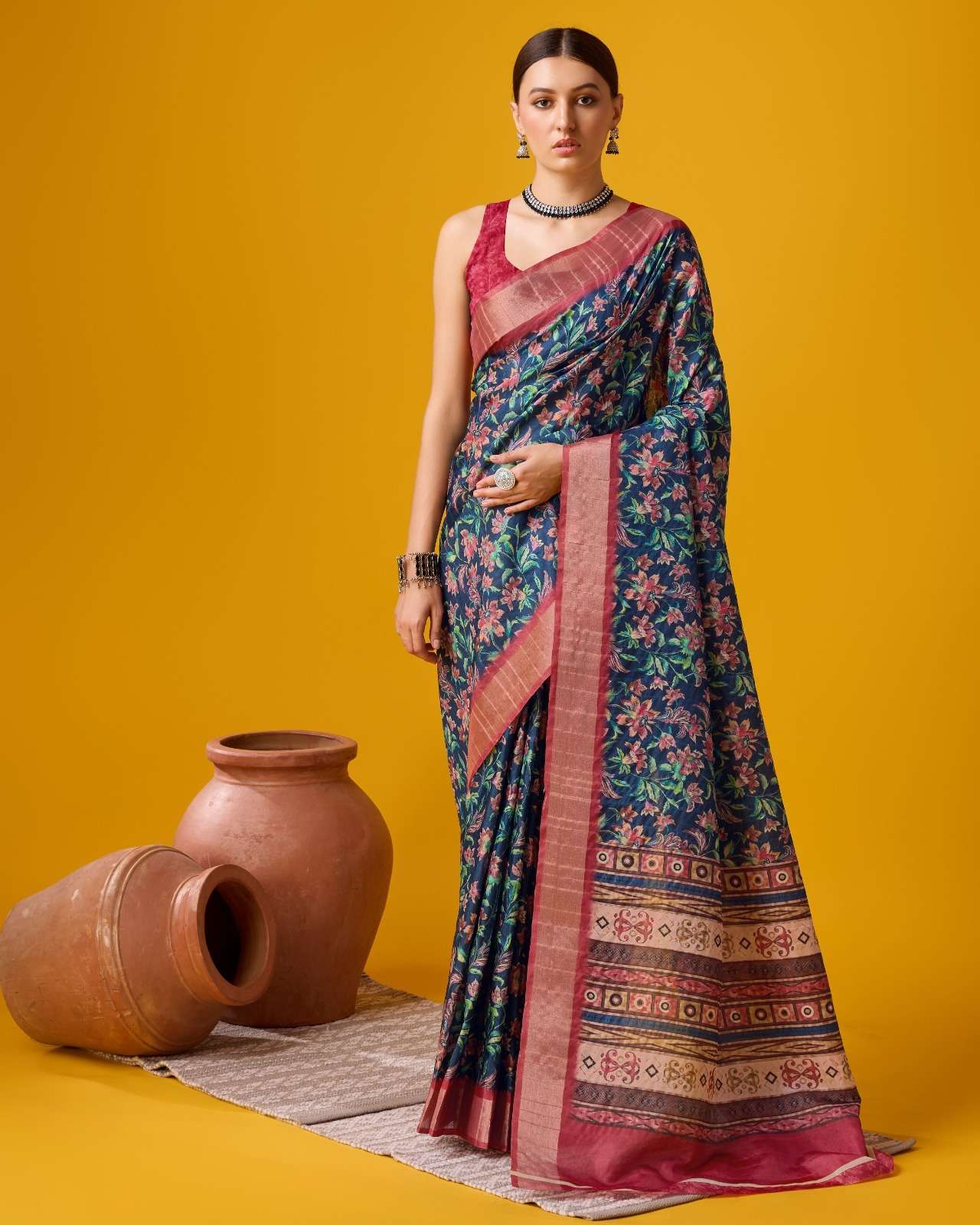 sangam prints bunawat vantara vol 2 cotton jari exclusive look saree catalog