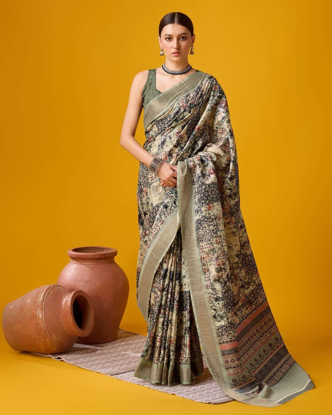 sangam prints bunawat vantara vol 3 cotton attrctive look saree catalog