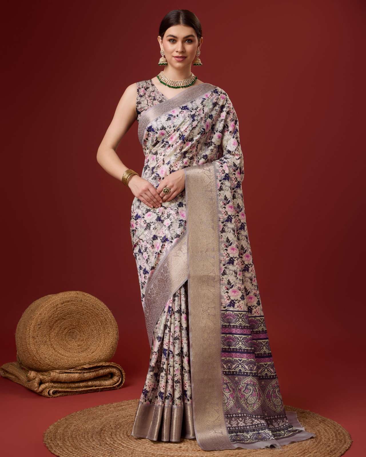 sangam prints bunawat vantara vol 3 cotton attrctive look saree catalog