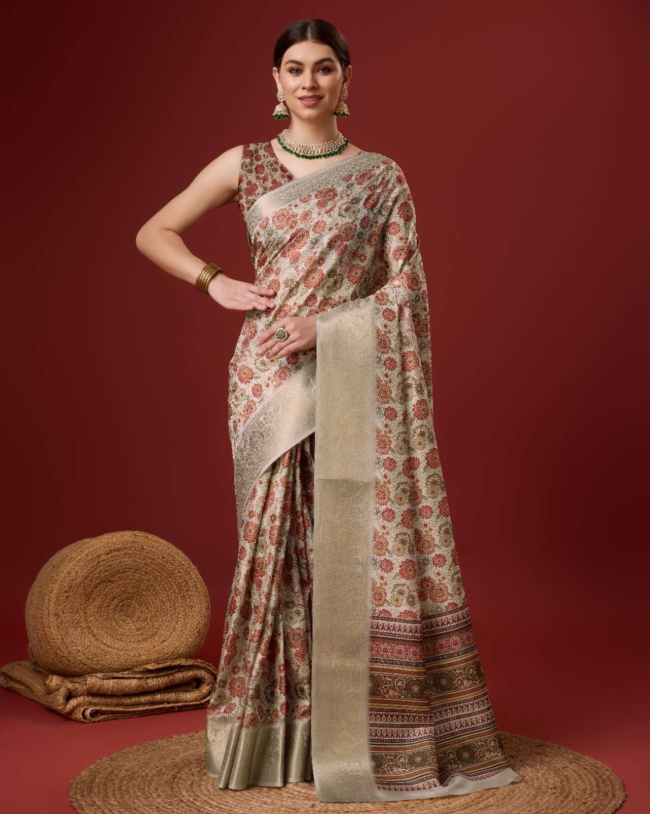 sangam prints bunawat vantara vol 3 cotton attrctive look saree catalog