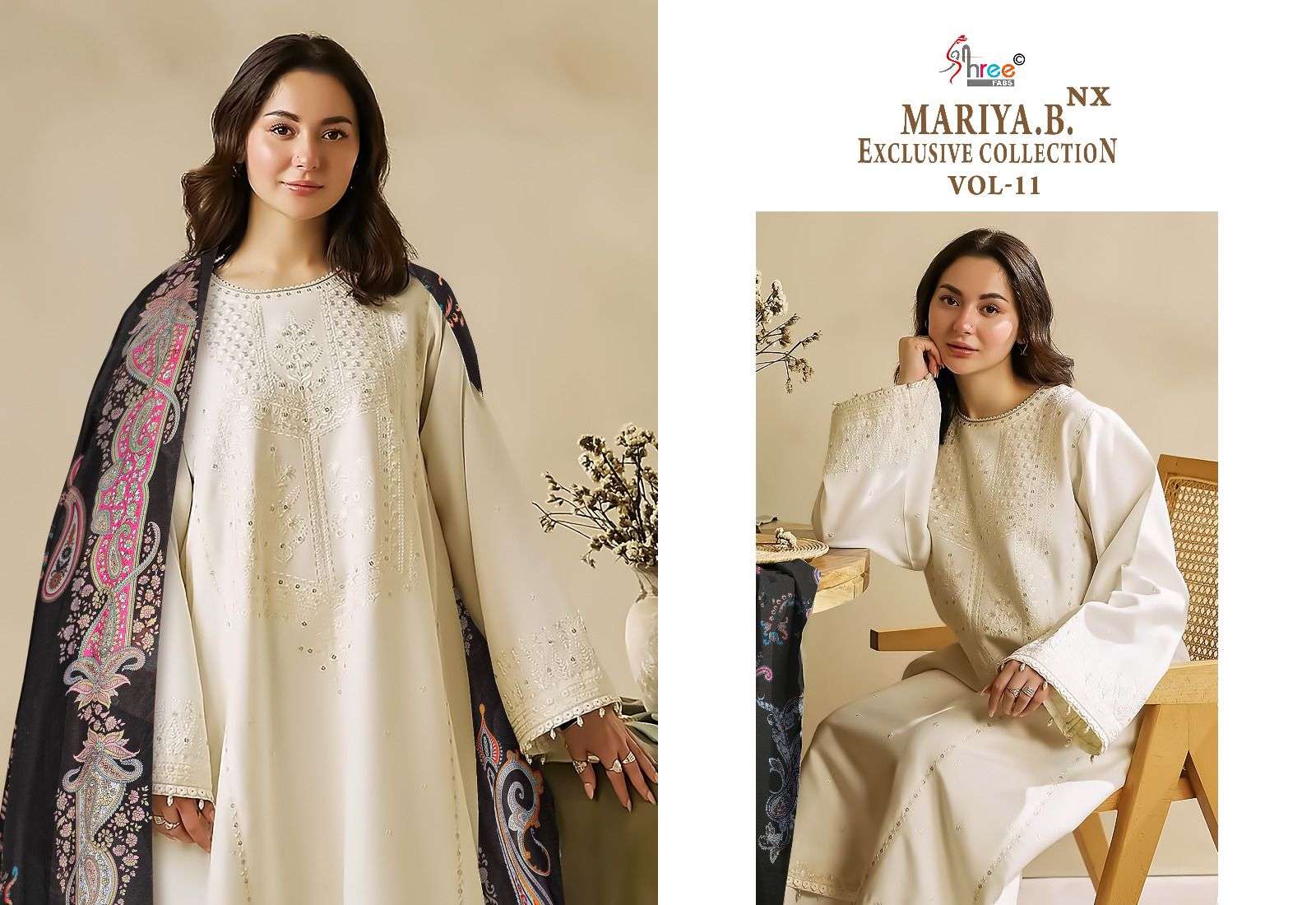 shree fabs mariab exclusive collection vol 11 cotton regal look salwar suit with cotton dupatta catalog