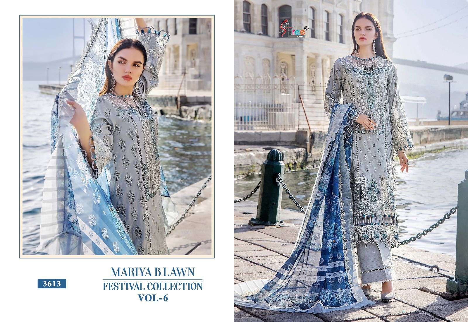 shree fabs mariya b lawn festival collection  vol 6 lawn cotton decent look salwar suit with cotton dupatta catalog