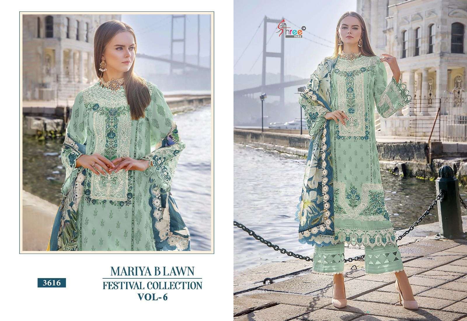 shree fabs mariya b lawn festival collection  vol 6 lawn cotton decent look salwar suit with cotton dupatta catalog