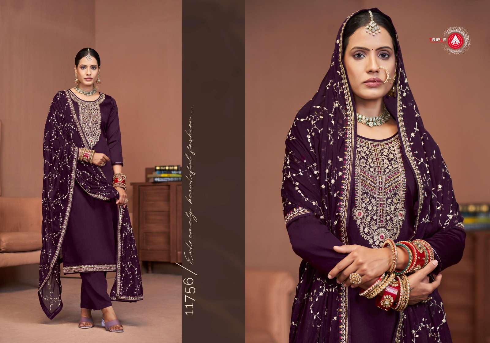 triple aaa keerat edition 7 jam cotton exclusive look salwar suit catalog