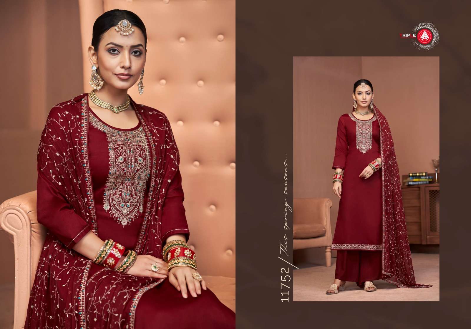 triple aaa keerat edition 7 jam cotton exclusive look salwar suit catalog