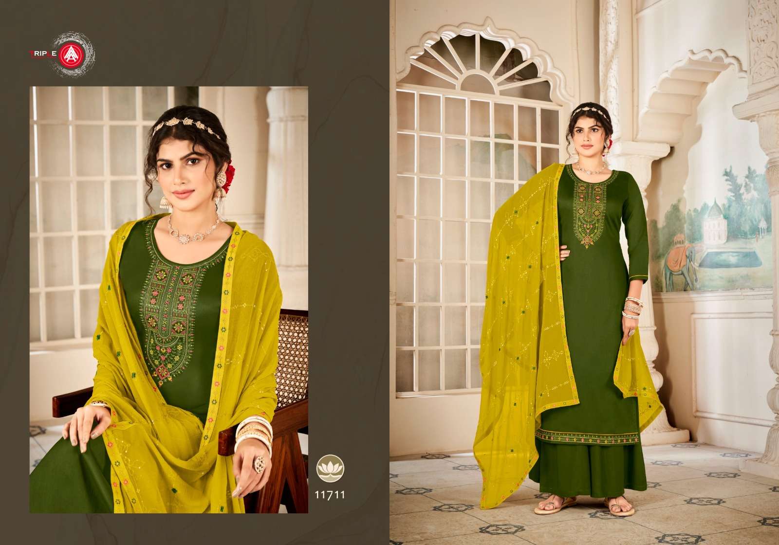 triple aaa lsachi pure jam silk cotton attrective look salwar suit catalog