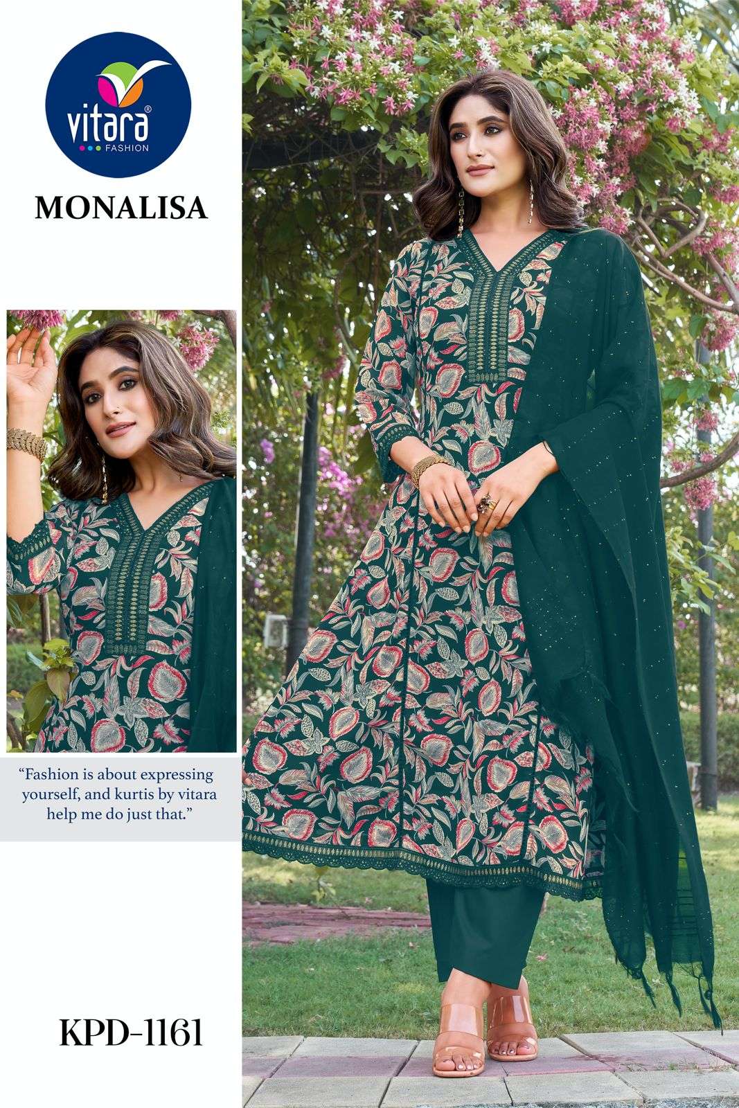 vitara fashion monalisa pic and choose georgatte innovative look kurti bottom with dupatta catalog