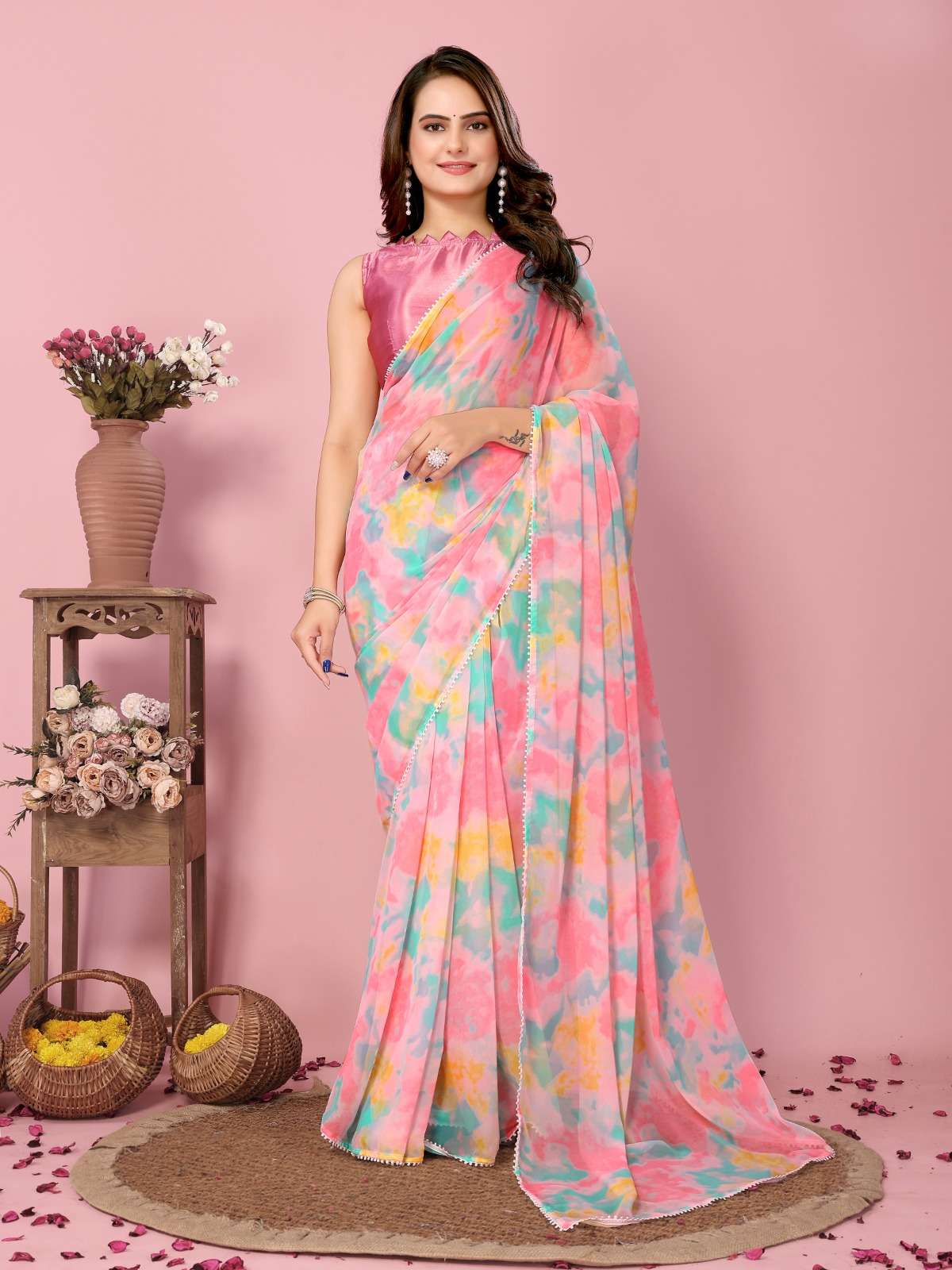 vivera rakul 2 Soft Georgette regal look saree catalog